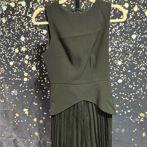 Commense Pleated Black Dress Size XS NWT